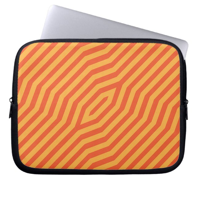 Symmetrisk diagonal rand-bakgrund 8 laptop fodral (Framsidan)