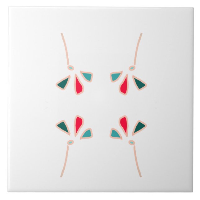 Symmetrisk formgivning kakelplatta (Framsidan)