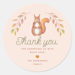 Symmetrisk fyllningstema Babyskugga för vattenfärg Runt Klistermärke