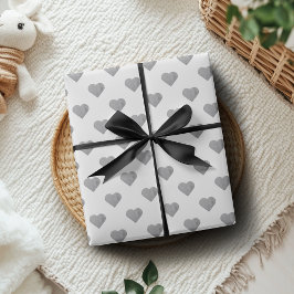 Symmetrisk liten dekorationshjärta för Grått på vi Presentpapper