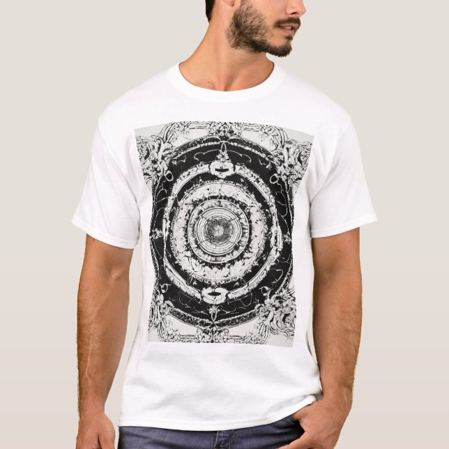 Symmetrisk solidaritet: Bläck Line Art Tees T Shirt (Framsida)