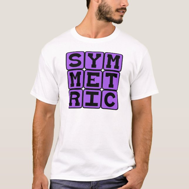 Symmetrisk, spegel-liknande t shirt (Framsida)
