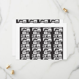 Symmetrisk vit geometrisk design med skarp, cirkel spara datumet