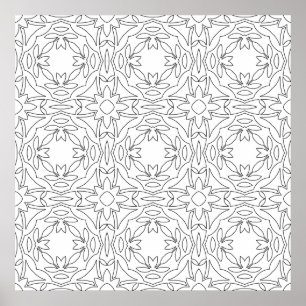 Symmetriskt blomsterplattforms mönster med sammanl poster