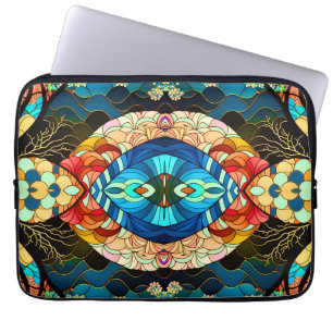 SYMMETRISKT SKOGSJAPANSK KONSTSTIL LAPTOP FODRAL