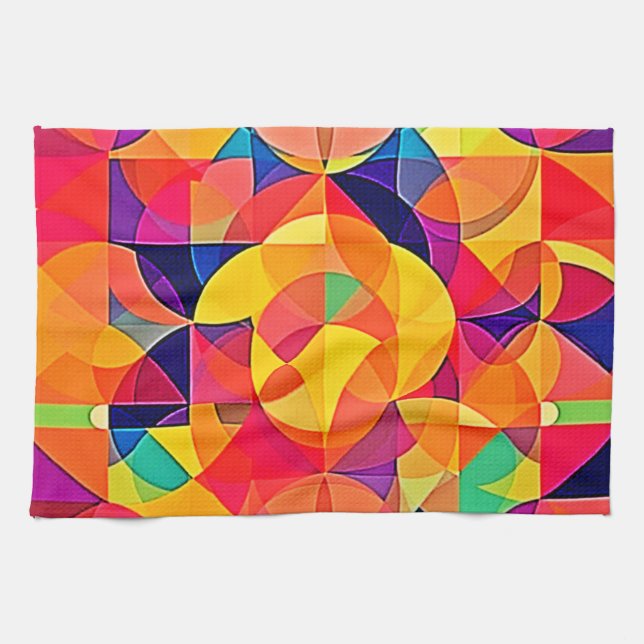 Symmetry Art för kraftig Abstrakt Kökshandduk (Horisontell)