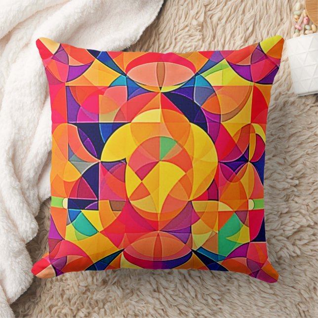 Symmetry Art för kraftig Abstrakt Kudde (Filt)