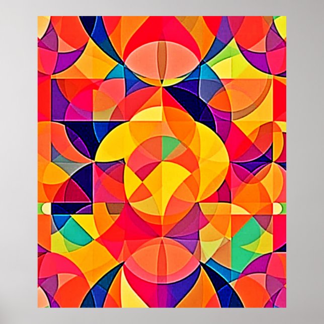 Symmetry Art för kraftig Abstrakt Poster (Framsidan)