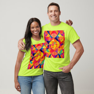 Symmetry Art för kraftig Abstrakt T Shirt