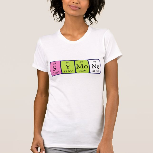 Symone Periodisk skjorta bord namn T Shirt (Framsida)