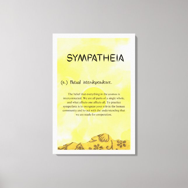 Sympatheia Sträckt Canvastryck (Framsida)