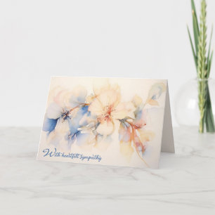 Sympathy Abstrakt Dogwood Flowers Kort