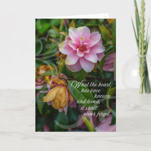 Sympathy and Comfort Wild Irish Rose Card Kort