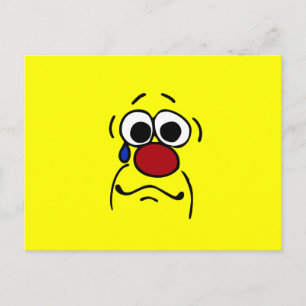Sympathy Ansikte Grumpey Vykort