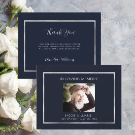 Sympathy begravning Blue silver-fototack
