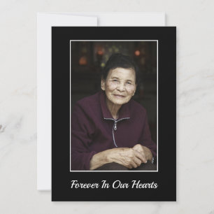 Sympathy Bereavement Memorial Funeral Anpassningsb Tack Kort