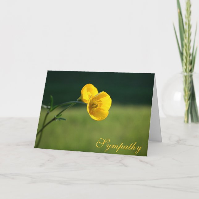 Sympathy Buttercudesign | Förlåt för din förlust Kort (Framsida)