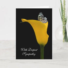 Sympathy Butterfly i Calla Lily Kort