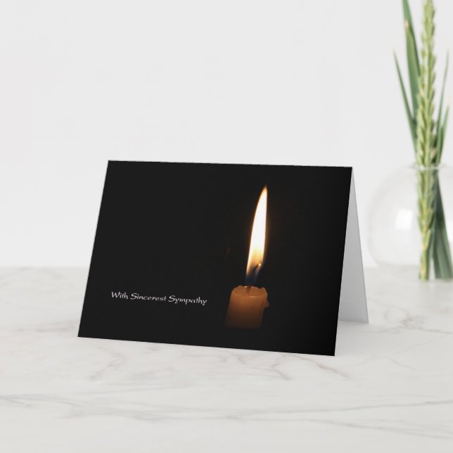 Sympathy Candle Kort (Framsida)