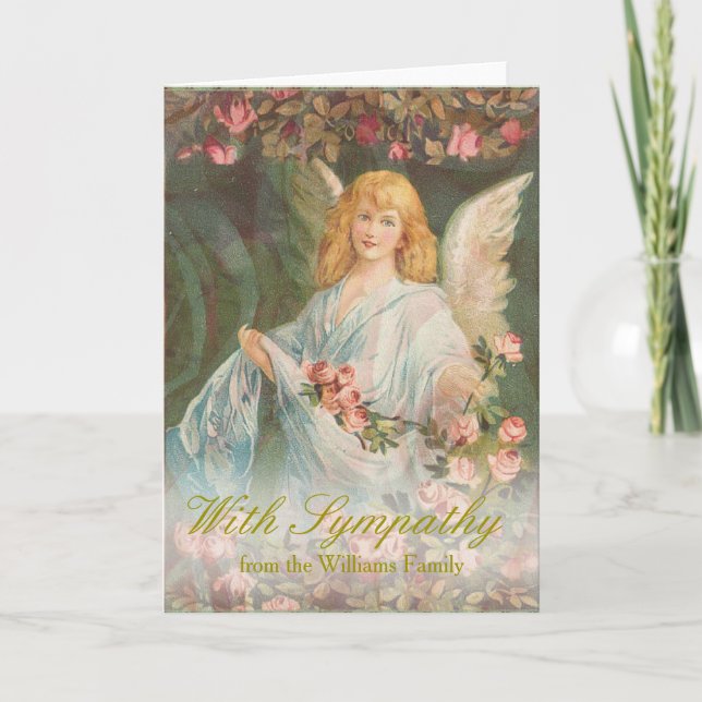 Sympathy Card Angel och Ro Kort (Framsida)