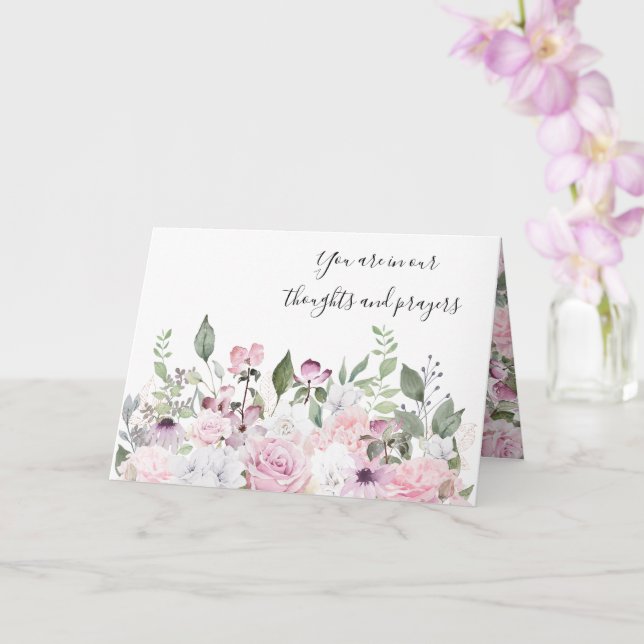 Sympathy Card-Blommigt Kort (Orkide)