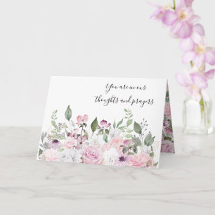 Sympathy Card-Blommigt Kort