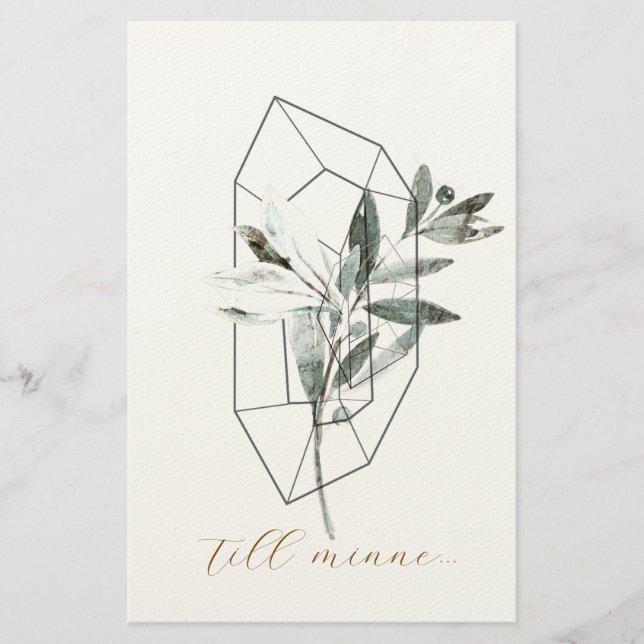 sympathy card brevpapper (Framsida)