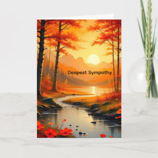 Sympathy Card for a Mom with Sunset Kort