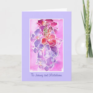 Sympathy Card för anpassade - Wallblommor Kort