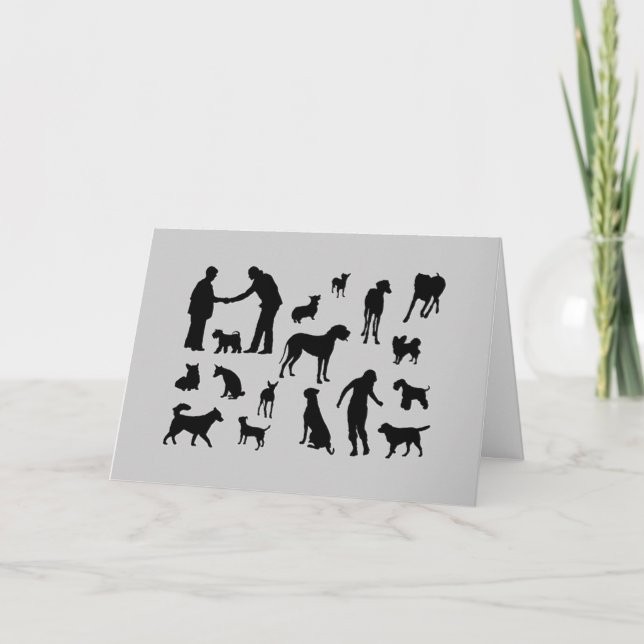 Sympathy Card för Hund Partners Kort (Framsida)