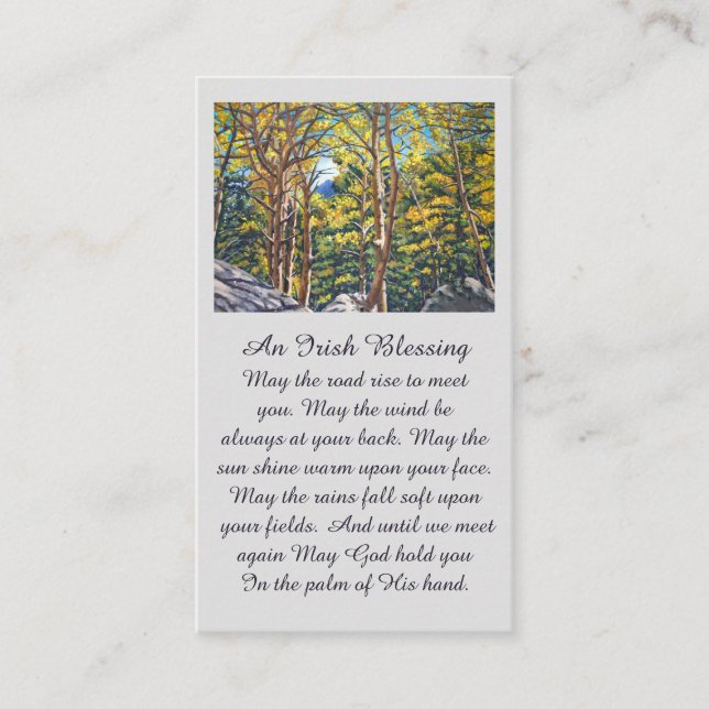 Sympathy Card för Loving Memory Bild Visitkort (Framsida)