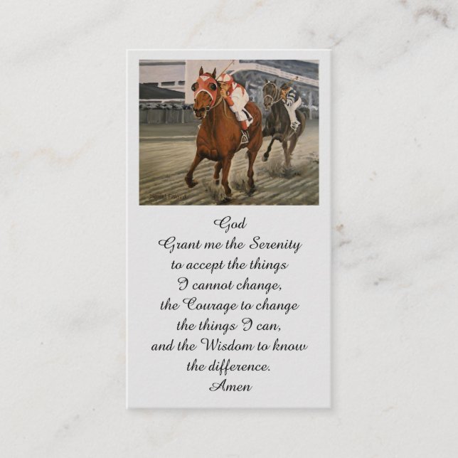 Sympathy Card för Loving Memory Bild Visitkort (Framsida)