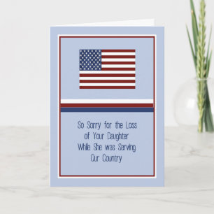 Sympathy Card Loss Dotter i USA Kort