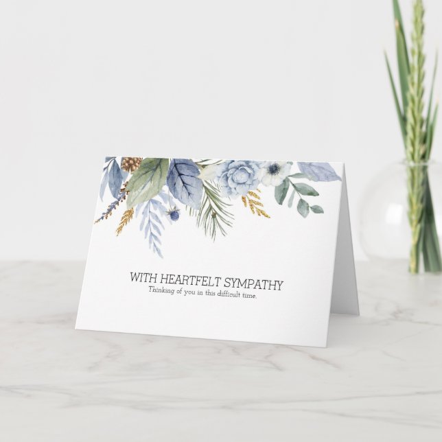 Sympathy Card-mall | Kondenser för Personlig Kort (Framsida)