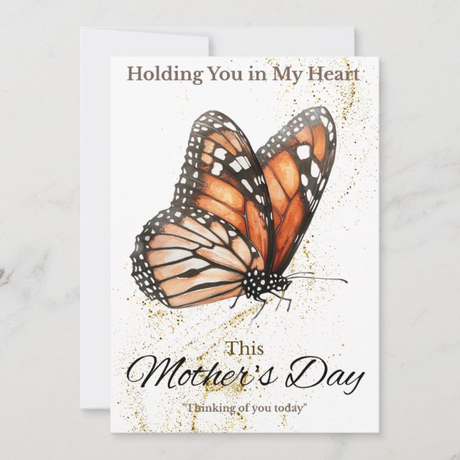 Sympathy Card Mors dag - Butterfly Tack Kort (Framsida)