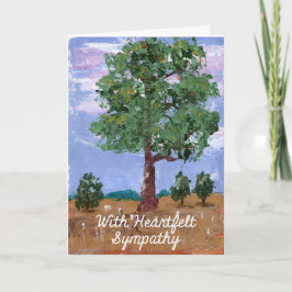 Sympathy Card Oak Träd Kort