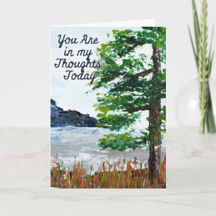 Sympathy Card Ocean Cliff Kort