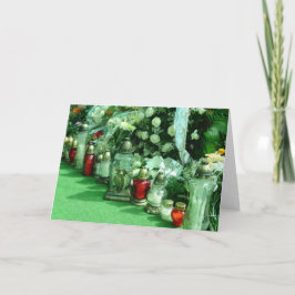 Sympathy Card Polsk begravning BLANK INSIDE Kort