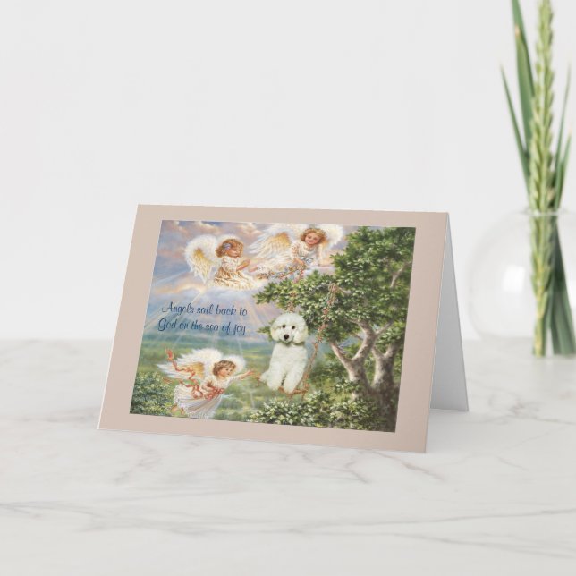 Sympathy Card Pudel Kort (Framsida)