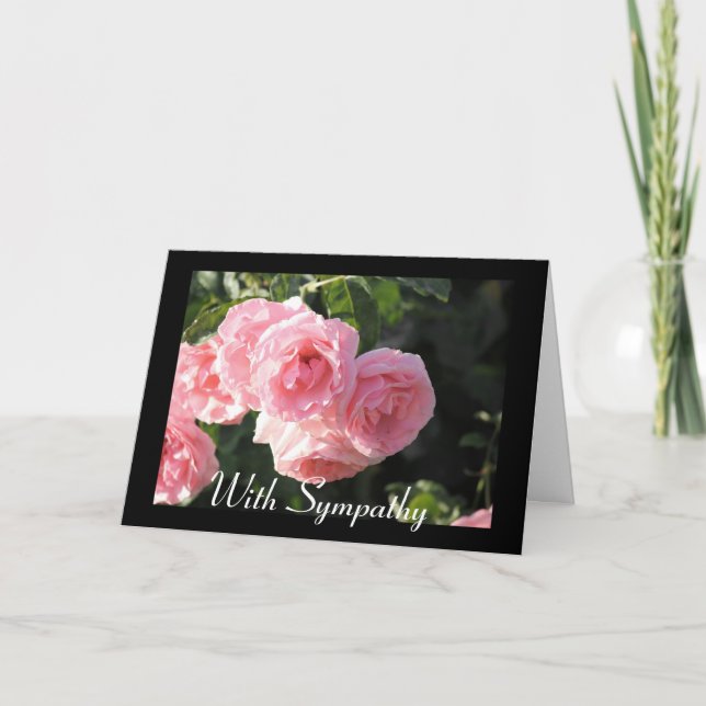 Sympathy Card Rosa ros Kort (Framsida)