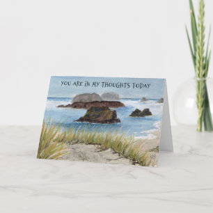 Sympathy Card-Sjölandskap Kort