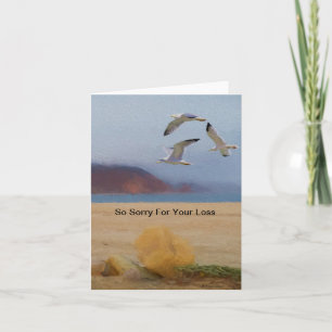 Sympathy Card-Sjölandskap Kort