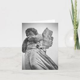 Sympathy Card Stone Angel 2 bilder BLANK INSIDE Kort