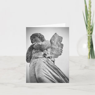Sympathy Card Stone Angel 2 bilder BLANK INSIDE Kort