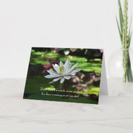 Sympathy Card - Vatten Lily Kort