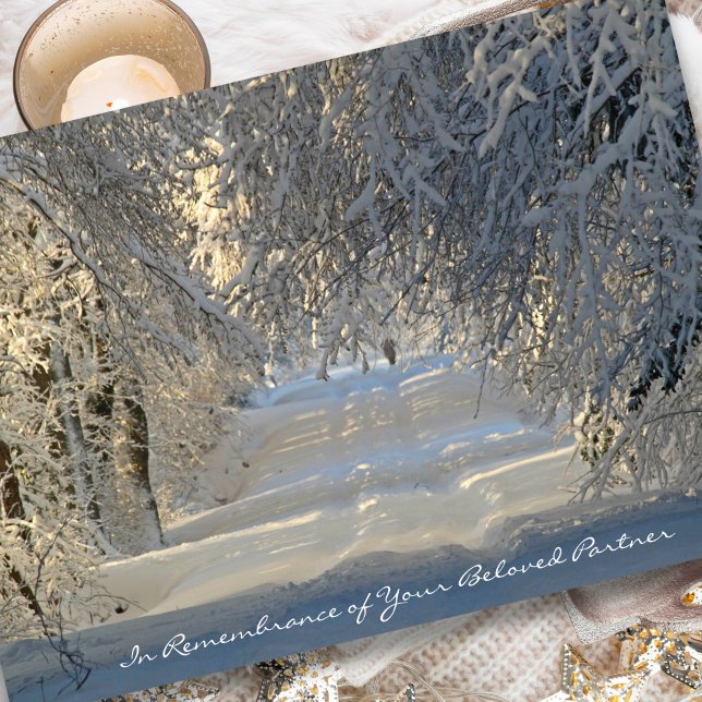 Sympathy Cards jul | Beloved Partner Helgkort (Beloved Partner Sympathy Remembrance Thinking of You Card)