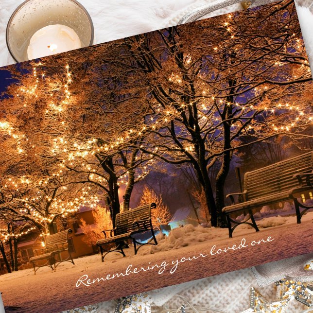 Sympathy Cards jul | Efterlevnad Helgkort (Remembering Your Loved One, Remembrance Sympathy Christmas Holiday Card)