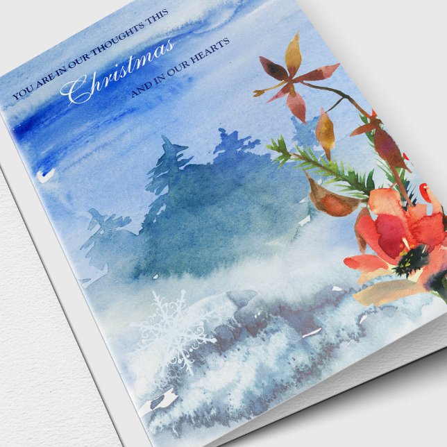 Sympathy Cards jul | I våra tankar Helgkort (In Our Thoughts Memorial Sympathy Thinking of You Card)