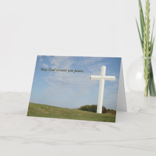 Sympathy Christian Card, anpassade Kort (Framsida)