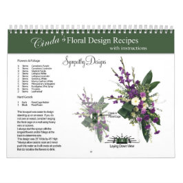 Sympathy Cindas Blommigt Design Rececipes Calendar Kalender